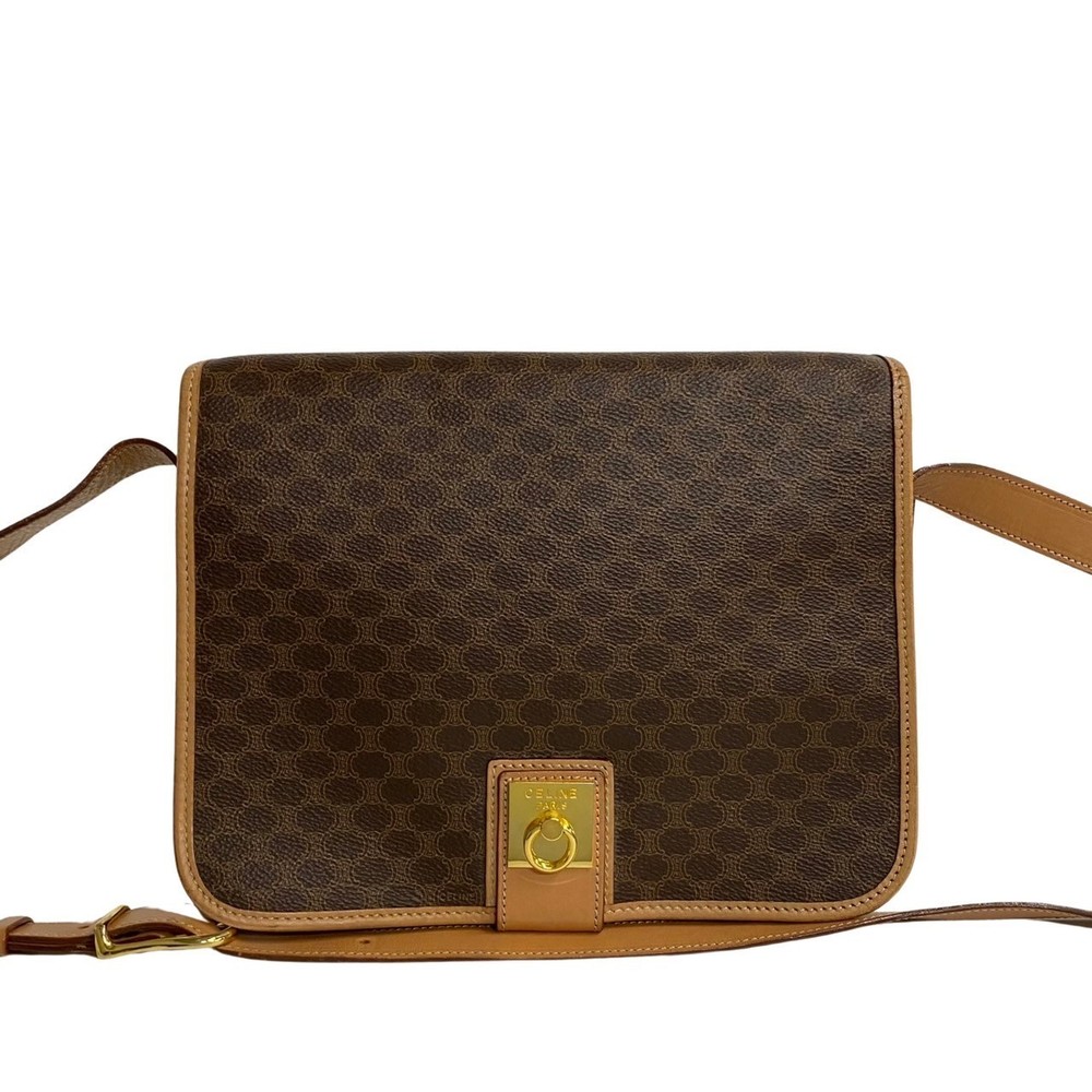 Celine Brown Macadam Triomphe Bag Ring Shoulder - image 3